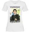 Женская футболка Wednesday Addams retro Белый фото