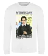 Світшот Wednesday Addams retro Білий фото