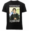Чоловіча преміум футболка Wednesday Addams retro Чорний фото