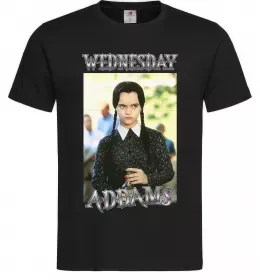 Чоловіча футболка Wednesday Addams retro Чорний фото