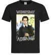 Чоловіча футболка Wednesday Addams retro Чорний фото
