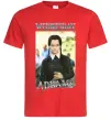 Чоловіча футболка Wednesday Addams retro Червоний фото