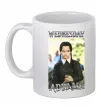 Чашка керамічна Wednesday Addams retro Білий фото