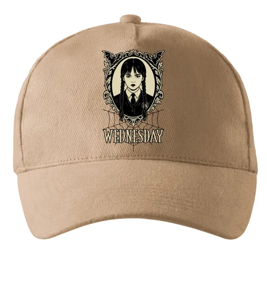Кепка Wednesday павутина Песочный фото