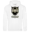 Чоловіча толстовка (худі) Wednesday павутина Білий фото