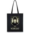 Эко-сумка Wednesday павутина Черный фото