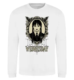 Свитшот Wednesday павутина Белый фото