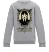 Детский Свитшот Wednesday павутина Серый меланж фото
