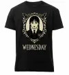 Чоловіча преміум футболка Wednesday павутина Чорний фото