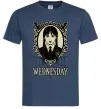 Мужская футболка Wednesday павутина Темно-синий Мужская футболка Wednesday павутина Темно-синий фото