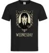 Мужская футболка Wednesday павутина Черный Мужская футболка Wednesday павутина Черный фото