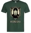 Мужская футболка Wednesday павутина Темно-зеленый Мужская футболка Wednesday павутина Темно-зеленый фото