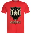Мужская футболка Wednesday павутина Красный Мужская футболка Wednesday павутина Красный фото