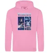 Женская толстовка (худи) Wednesday колаж Розовый фото