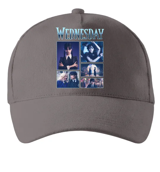 Кепка Wednesday колаж Серый фото