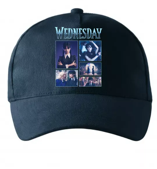 Кепка Wednesday колаж Темно-синій фото