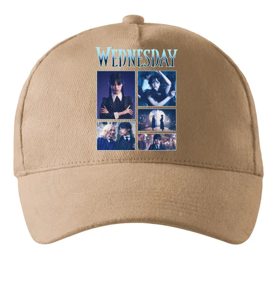 Кепка Wednesday колаж Песочный фото