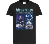 Детская футболка Wednesday колаж Черный фото
