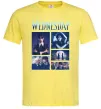 Мужская футболка Wednesday колаж Лимонный фото