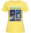 Жіноча футболка Wednesday колаж Лимонний фото
