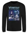 Свитшот Wednesday колаж Черный фото