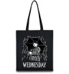 Эко-сумка Wednesday з парасолькою Черный фото