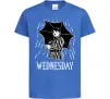 Детская футболка Wednesday з парасолькою Ярко-синий фото