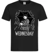 Мужская футболка Wednesday з парасолькою Черный Мужская футболка Wednesday з парасолькою Черный фото