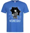 Мужская футболка Wednesday з парасолькою Ярко-синий Мужская футболка Wednesday з парасолькою Ярко-синий фото