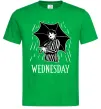 Мужская футболка Wednesday з парасолькою Зеленый Мужская футболка Wednesday з парасолькою Зеленый фото