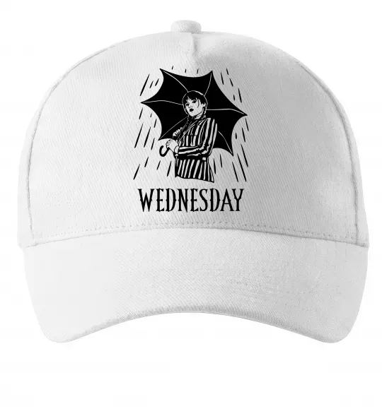 Кепка Wednesday з парасолькою Белый фото