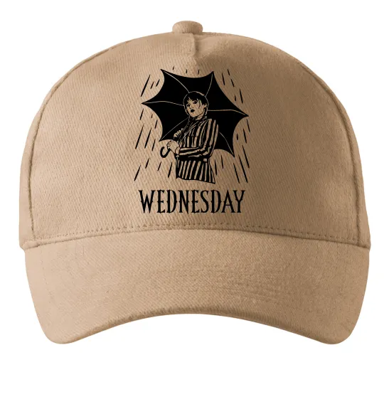 Кепка Wednesday з парасолькою Песочный фото