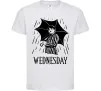 Детская футболка Wednesday з парасолькою Белый фото