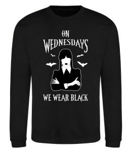 Світшот On Wednesday we wear black силует