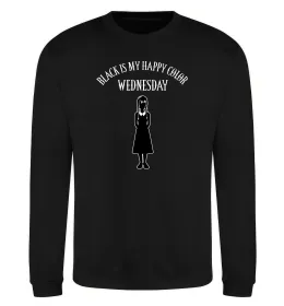 Свитшот Black is my happy color Черный фото