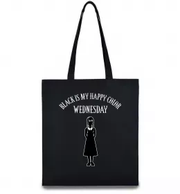 Еко-сумка Wednesday Addams retro Чорний фото