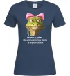 Жіноча футболка Взагалі я добра змія, розмір - S Темно-синій фото