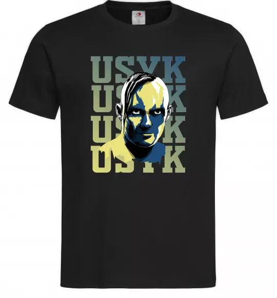 Мужская футболка Usyk art, розмір - М Черный фото