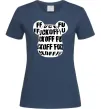 Женская футболка Fuckoff Темно-синий Женская футболка Fuckoff Темно-синий фото