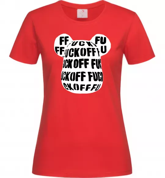 Женская футболка Fuckoff Красный фото