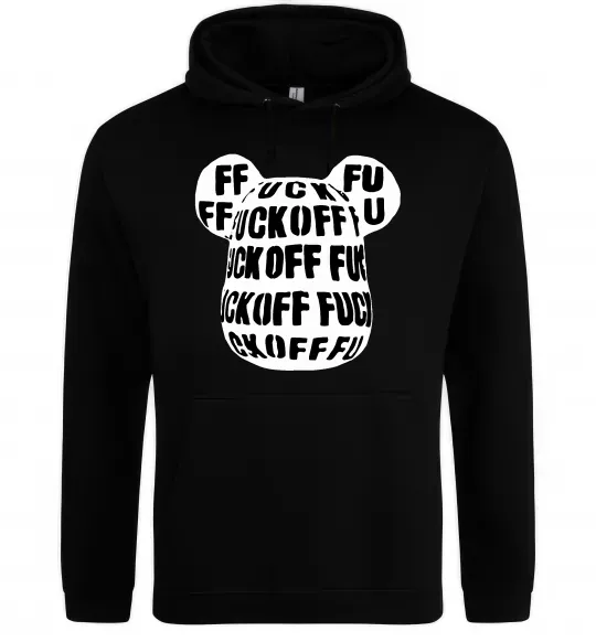 Чоловіча толстовка (худі) Fuckoff Чорний фото