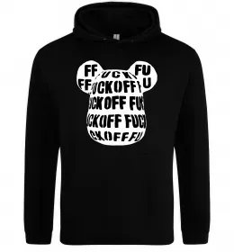 Чоловіча толстовка (худі) Fuckoff Чорний фото