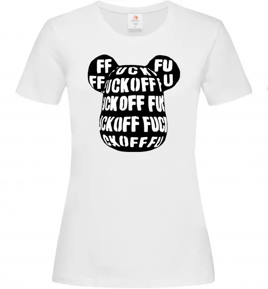 Женская футболка Fuckoff Белый фото