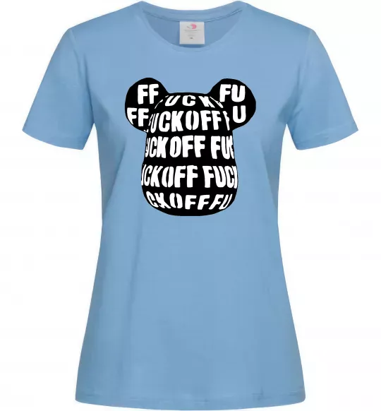 Женская футболка Fuckoff Голубой фото