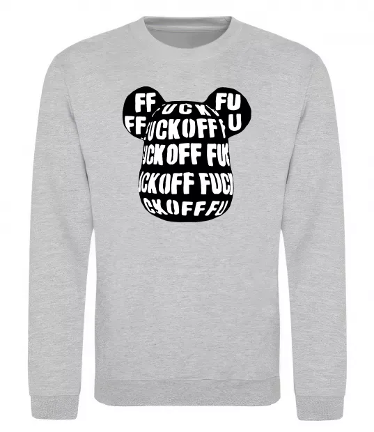 Світшот Fuckoff Сірий меланж фото
