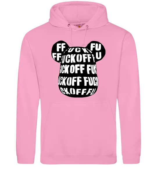 Мужская толстовка (худи) Fuckoff Розовый фото
