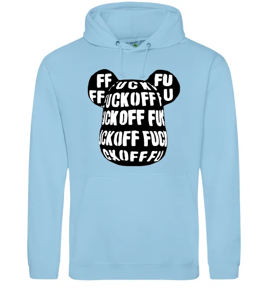 Женская толстовка (худи) Fuckoff Голубой фото