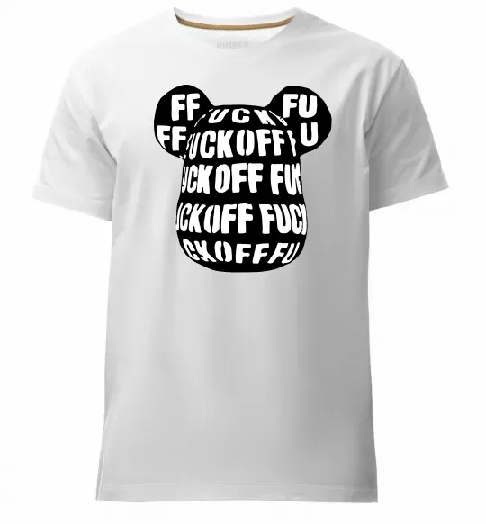 Мужская премиум футболка Fuckoff Белый фото