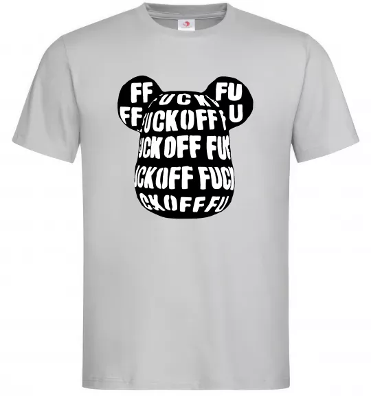 Мужская футболка Fuckoff Серый фото