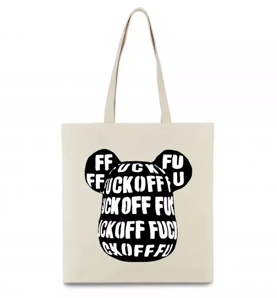 Эко-сумка Fuckoff Бежевый фото